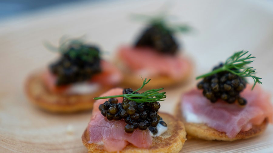 Caspian Sea caviar harvesting